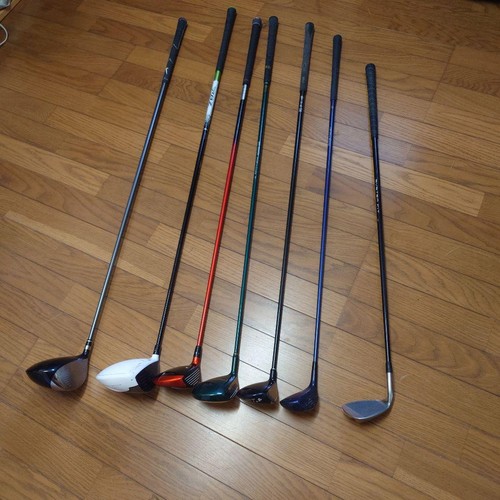 Various golf clubs set